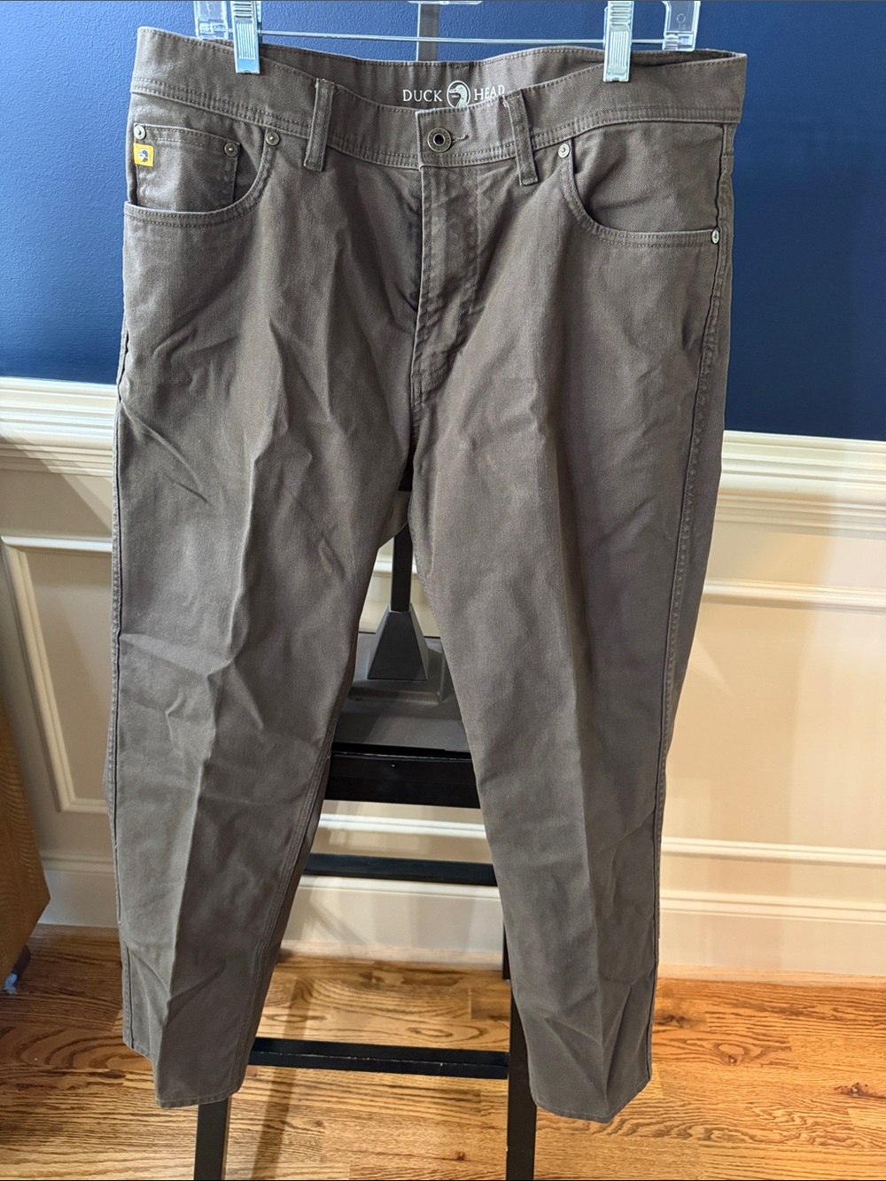 Duck Head Men's Brown Straight Fit Chinos 36x30